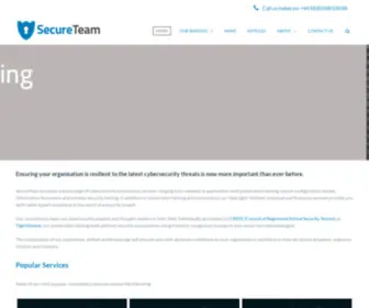 Secureteam.co.uk(Penetration Testing & Information Security Consultancy) Screenshot