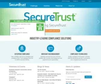 Securetrust.com(The Leader in Security and Compliance Solutions) Screenshot