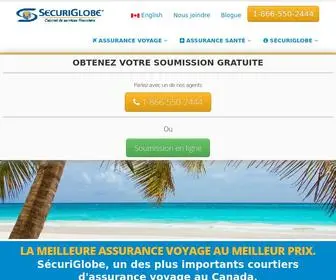 Securiglobe.com(Assurance Voyage) Screenshot
