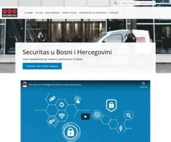 Securitas.ba(Our extensive security experience gives us a unique perspective to see a different world) Screenshot