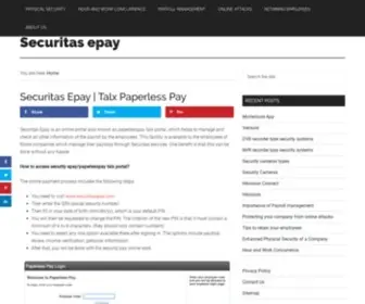 Securitasepaycom.com(Securitas Epay) Screenshot