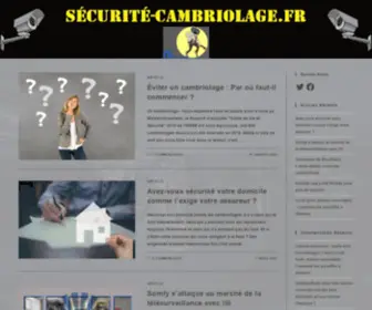 Securite-Cambriolage.fr(Sécurité) Screenshot