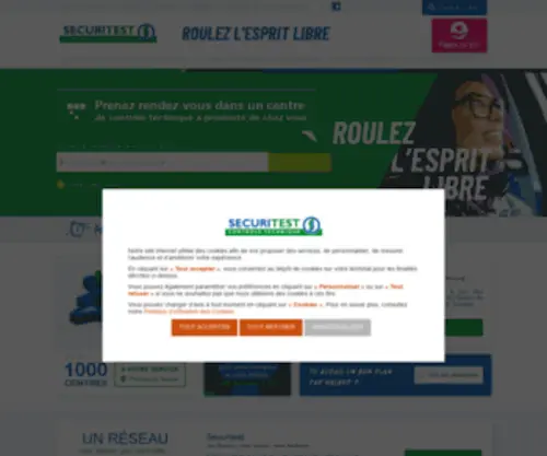 Securitest.com(Contrôle technique automobile et antipollution) Screenshot