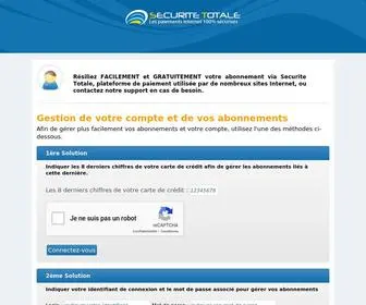 Securitetotale.fr(Securite Totale) Screenshot