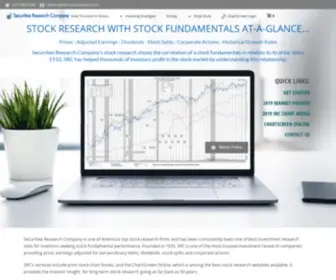 Securities-Research.com(Securities Research Company) Screenshot