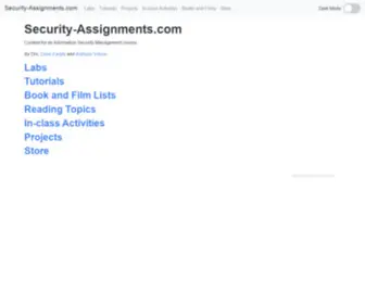 Security-Assignments.com(Security labs for a university course) Screenshot