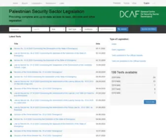 Security-Legislation.ps(DCAF Legal Database) Screenshot