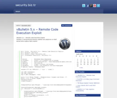 Security.biz.tr(Bilgi platformu) Screenshot