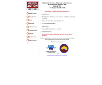 Securityaction.com.au(The home of Security Action Services) Screenshot