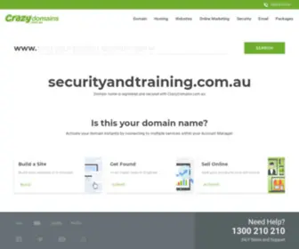 Securityandtraining.com.au(Security & Training Australia) Screenshot