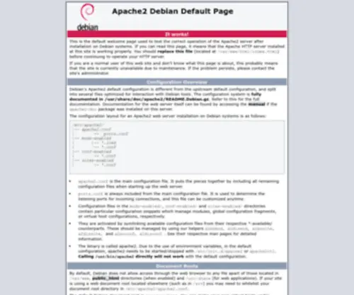 Securitybydesign.it(Apache2 Debian Default Page) Screenshot