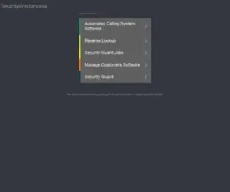 Securitydirectory.asia(Security Directory Asia) Screenshot