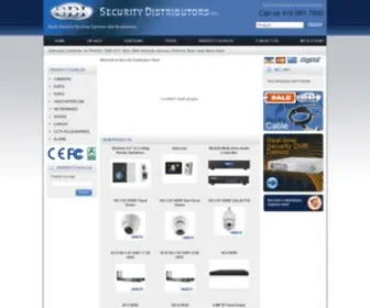 Securitydistributors.ca(Security distributors) Screenshot