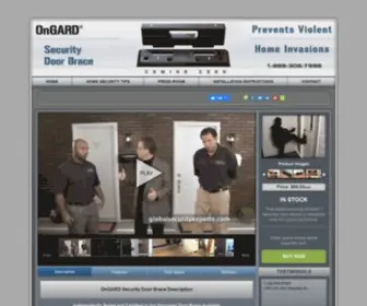 Securitydoorbrace.com(OnGARD Front Door Security) Screenshot