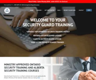 Securityguardcourse.ca(Security Guard Course Inc. (SGC)) Screenshot