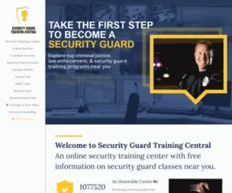 Securityguardtrainingcentral.com(Security Guard Training Central) Screenshot