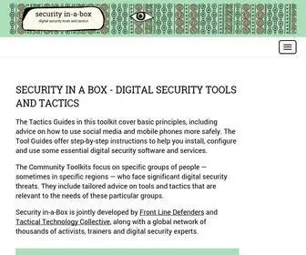 Securityinabox.org(Security In A Box) Screenshot