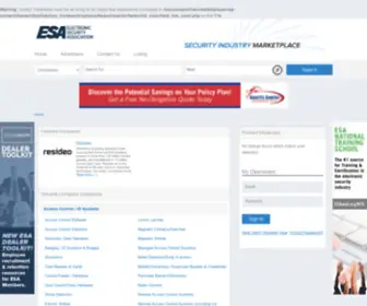 Securityindustrymarketplace.com(ESA Security Industry Marketplace) Screenshot