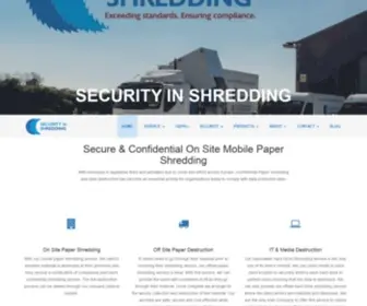 Securityinshredding.com(Confidential Paper Shredding & Mobile Document Shred Company) Screenshot