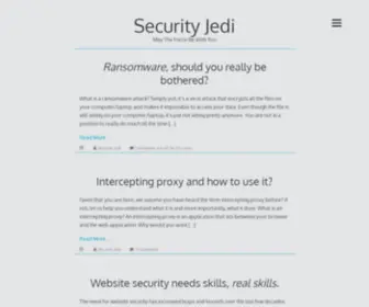 Securityjedi.com(Security Jedi) Screenshot