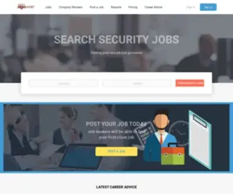 Securityjobshunt.com(Alabama Jobs) Screenshot