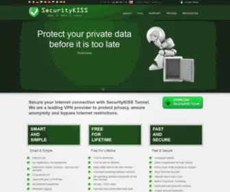 Securitykiss.com(SecurityKiSS VPN with Free plan) Screenshot