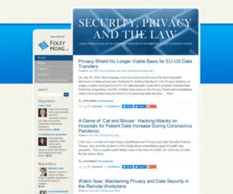 Securityprivacyandthelaw.com(Security, Privacy and the Law Security, Privacy and the Law) Screenshot