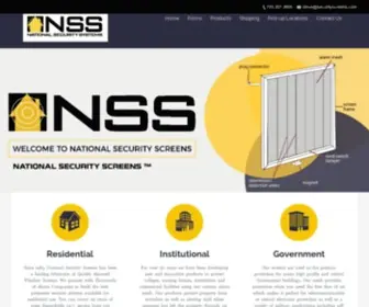Securityscreens.com(Alarm Screen Company) Screenshot