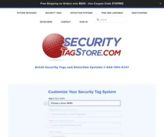 Securitytagstore.com(Retail security tag store) Screenshot