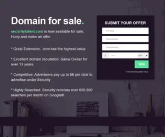 Securitytalent.com(Securitytalent) Screenshot