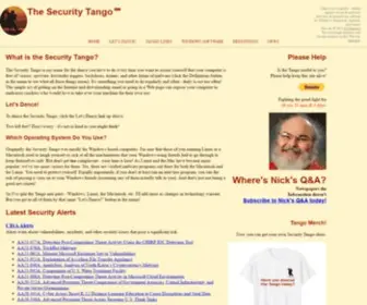 Securitytango.com(Security Tango) Screenshot