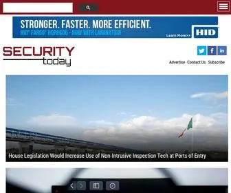 Securitytoday.com(Security Today) Screenshot