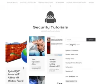 Securitytutorials.co.uk(Security Tutorials) Screenshot