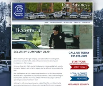 Securityutah.com(Centurion Security) Screenshot