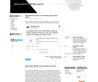 Securityvsprivacy.com(Security vs) Screenshot