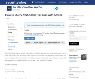 Securitywing.com(Internet security blog inc) Screenshot