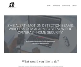 Securitywireless.co.za(Wireless Alarm Systems South Africa) Screenshot