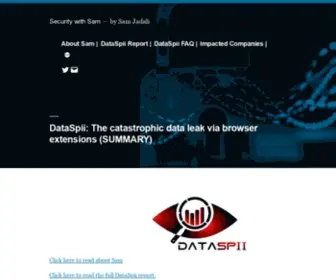 Securitywithsam.com(Security with Sam) Screenshot