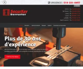 Securkey-Locksmith.com(Serrurier Montreal Laval Vaudreuil) Screenshot