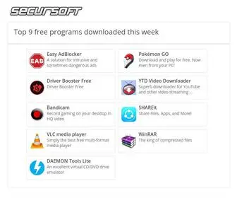 Secursoft.net(Download free software for Windows) Screenshot