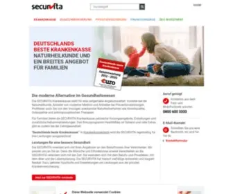 Securvita.de(SECURVITA ist Deutschlands beste Krankenkasse 2012) Screenshot