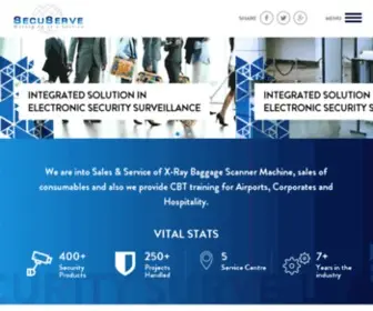 Secuserve.co.in(SECURITY SYSTEMS) Screenshot