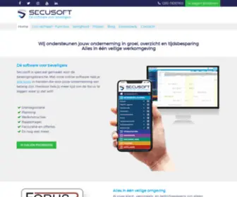 Secusoft.nl(Planningsprogramma en rapportagesoftware) Screenshot