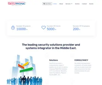 Secutronic.com.sa(Integrated security solutions) Screenshot