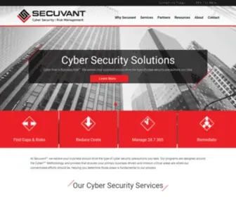 Secuvant.com(Cyber Security Solutions) Screenshot