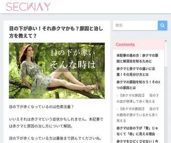 Secway.org(目の下が赤い) Screenshot