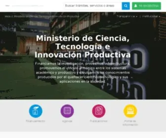 Secyt.gov.ar(Ministerio de Ciencia) Screenshot
