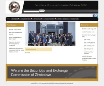 Seczim.co.zw(Securities and Exchange Commission of Zimbabwe (SECZ)) Screenshot