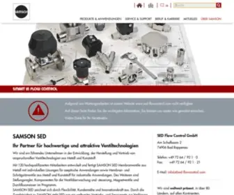 Sed-Flowcontrol.com(SAMSON SED SAMSON SED) Screenshot