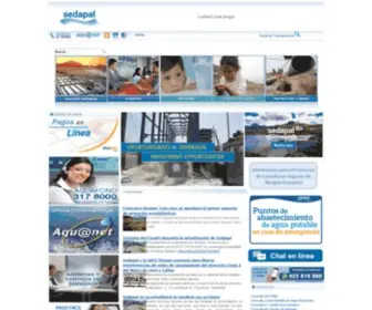 Sedapal.com.pe(Servicio de Agua Potable y Alcantarillado de Lima) Screenshot